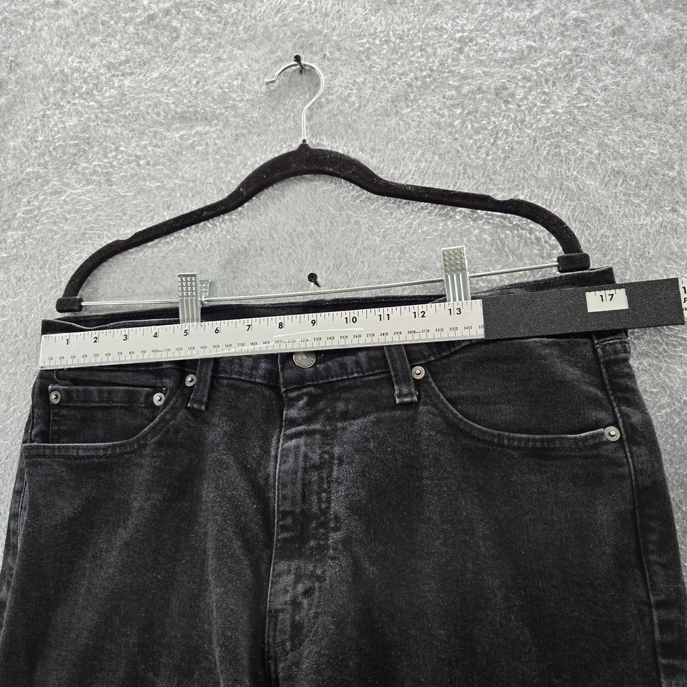 Levi's 541 Men Jeans 36X30 Black Denim Athletic Tapered Fit 28